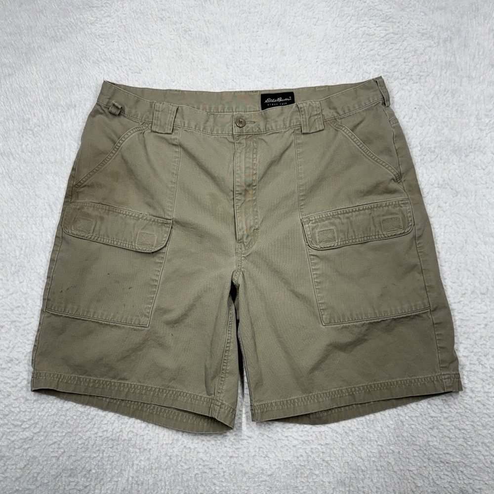 Eddie Bauer Cargo Shorts 100% Cotton Pockets Outdoor Casual Workwear Men's 40